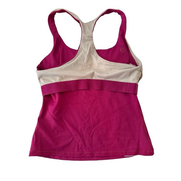 Lululemon Tank Top Women's Size‎ 8 Lightweight Tennis Tank Magenta  Outdoor NWT - Picture 5 of 6